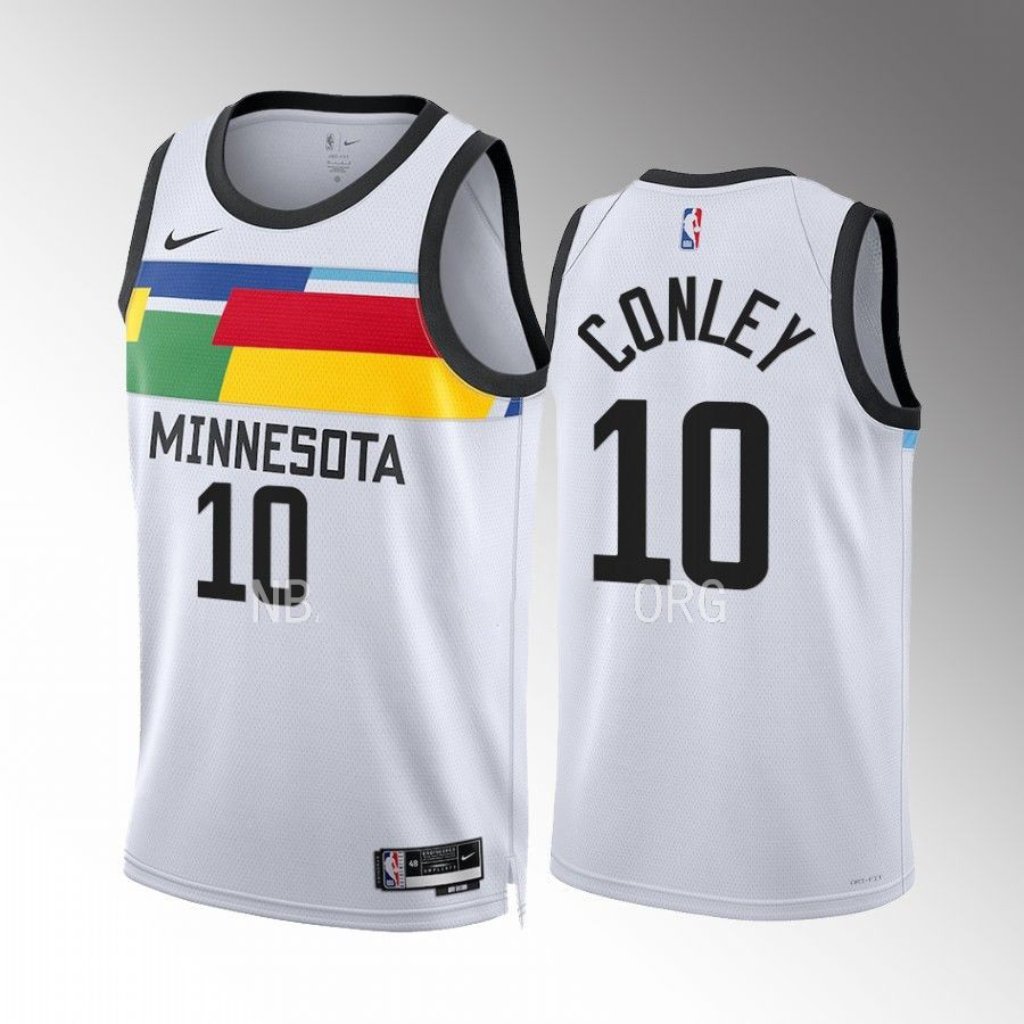 Minnesota Timberwolves Mike Conley 2022-23 White City Jersey